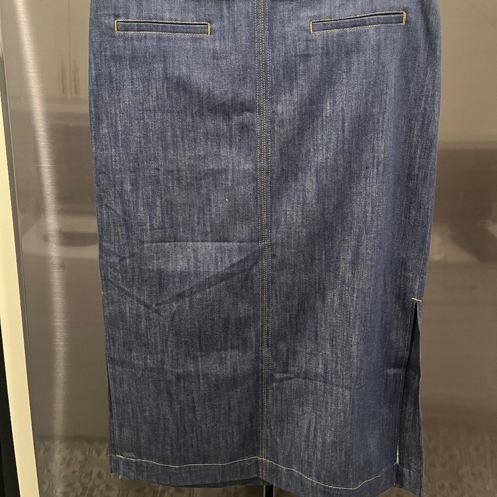NWT Talbots Long Denim Skirt